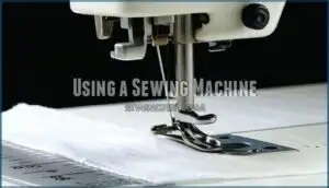 using a sewing machine