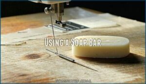 using a soap bar