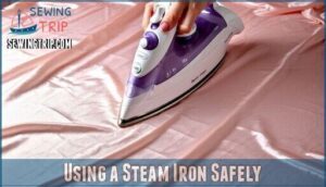 using a steam iron safely