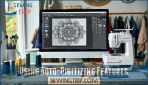 using auto-digitizing features