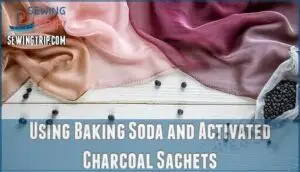 using baking soda and activated charcoal sachets