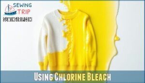 using chlorine bleach