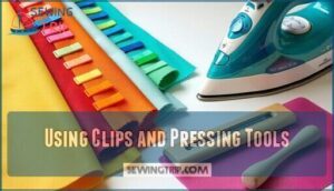 using clips and pressing tools