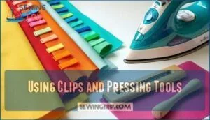 using clips and pressing tools