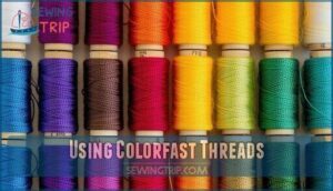 using colorfast threads