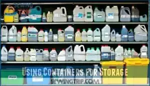 using containers for storage using containers for storage