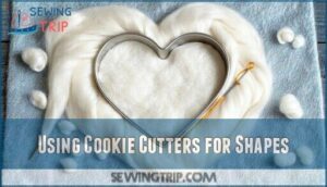 using cookie cutters for shapes