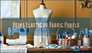 using elastic or fabric panels