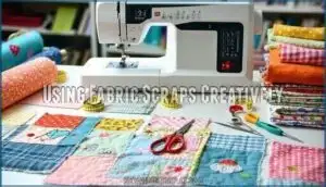 using fabric scraps creatively