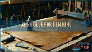 using glue for hemming