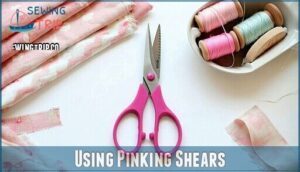 using pinking shears