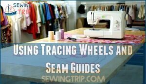 using tracing wheels and seam guides using tracing wheels and seam guides