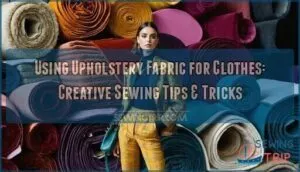 using upholstery fabric for clothes