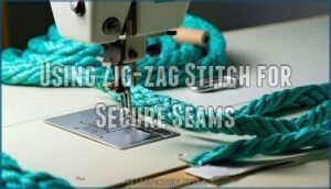 using zig-zag stitch for secure seams