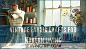 vintage fabric crafts for modern living