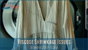 viscose shrinkage issues