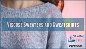 viscose sweaters and sweatshirts