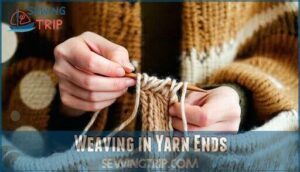 weaving in yarn ends