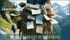 weight capacity of backpacks