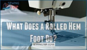 what does a rolled hem foot do
