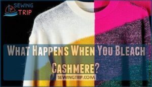 what happens when you bleach cashmere