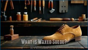what is waxed suede