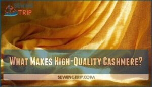 what makes high-quality cashmere