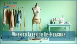 when to alter or re-measure