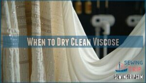 when to dry clean viscose