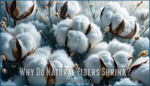 why do natural fibers shrink