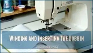 winding and inserting the bobbin