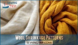 wool shrinkage patterns