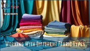 working with different fabric types