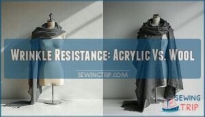 wrinkle resistance: acrylic vs. wool