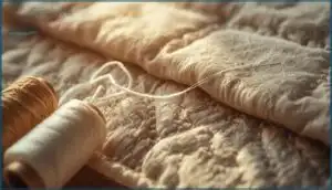 100% cotton thread (40wt–50wt) 100% cotton thread (40wt–50wt)