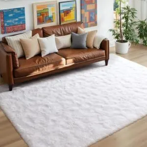 5x8 White Area Rugs for B09FF37H8P
