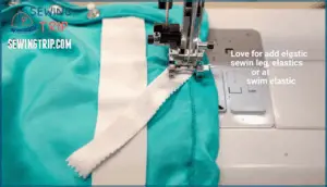 adding elastic to the leg openings