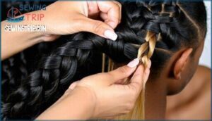 adding synthetic hair for strength (if needed)