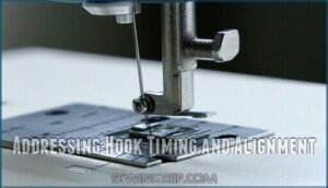 addressing hook timing and alignment