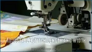 adjustable stitch length and width