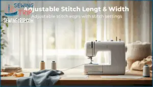 adjustable stitch length and width