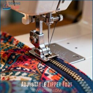 adjustable zipper foot