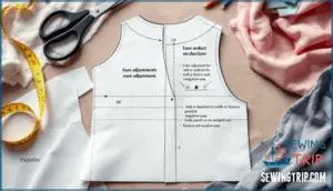 adjusting patterns for proper ease