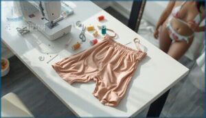 adjusting straps and leg openings adjusting straps and leg openings