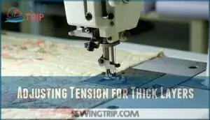 adjusting tension for thick layers