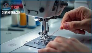 adjusting upper and lower thread tension