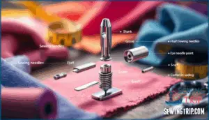 anatomy of a sewing machine needle
