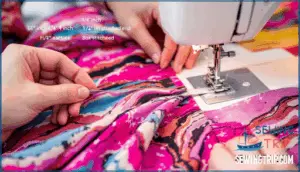 attaching and securing the elastic