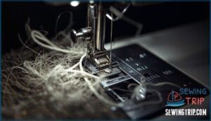 avoid thread tangles and obstructions