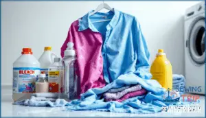 avoiding bleach and fabric softeners